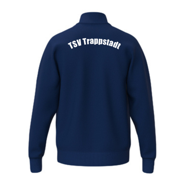 Basic Sweatsjacke blau mit Logos und Initialen