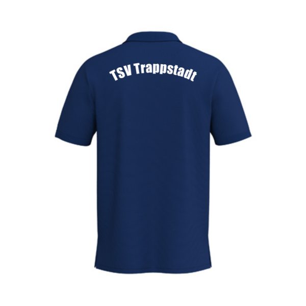 Basic Polo Shirt blau mit Logos und Initialen