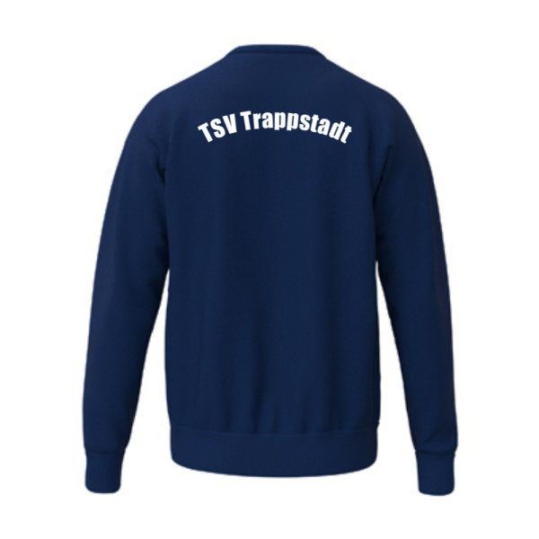 Basic Sweatshirt blau mit Logos und Initialen
