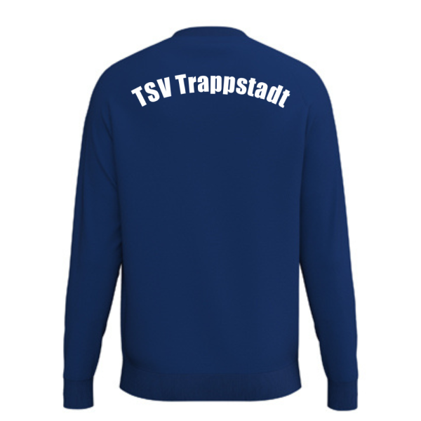 Sweatshirt blau mit Logos und Initialen