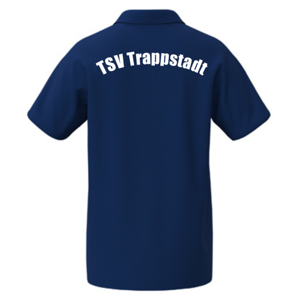 Polo Shirt blau mit Logos und Initialen